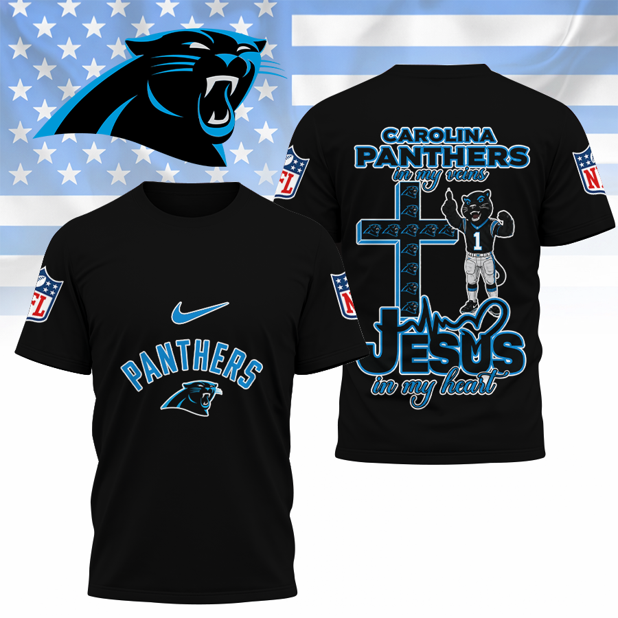 LIMITED EDITION - NEW CUSTOMIZED NFL23 CLP CAROLINA PANTHERS T-SHIRT | MULTIPLE COLORS AVAILABLE