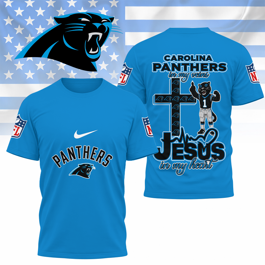 LIMITED EDITION - NEW CUSTOMIZED NFL23 CLP CAROLINA PANTHERS T-SHIRT | MULTIPLE COLORS AVAILABLE