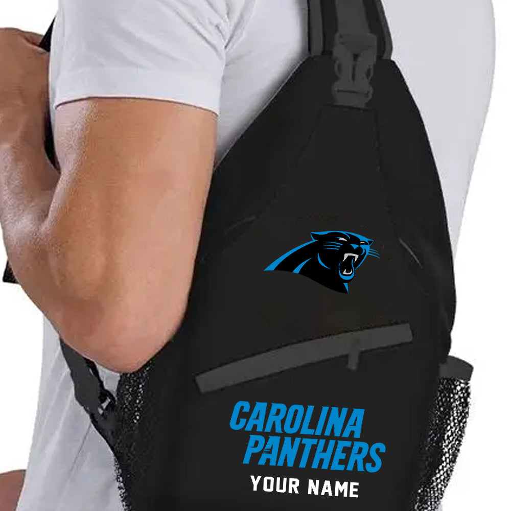 LIMITED EDITION - NEW CUSTOMIZED NFL23 CLP CAROLINA PANTHERS SLING BAG