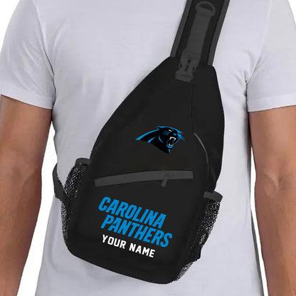 LIMITED EDITION - NEW CUSTOMIZED NFL23 CLP CAROLINA PANTHERS SLING BAG