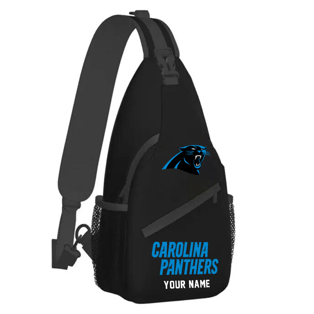 LIMITED EDITION - NEW CUSTOMIZED NFL23 CLP CAROLINA PANTHERS SLING BAG