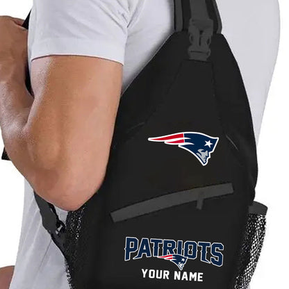 LIMITED EDITION - NEW CUSTOMIZED NFL27 NEP NEW ENGLAND PATRIOTS SLING BAG