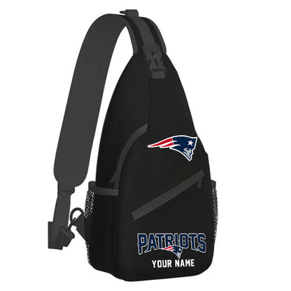 LIMITED EDITION - NEW CUSTOMIZED NFL27 NEP NEW ENGLAND PATRIOTS SLING BAG