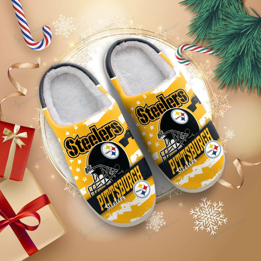 LIMITED EDITION - NEW CUSTOMIZED NFL14 PSB PITTSBURGH STEELERS FOAM SLIPPERS