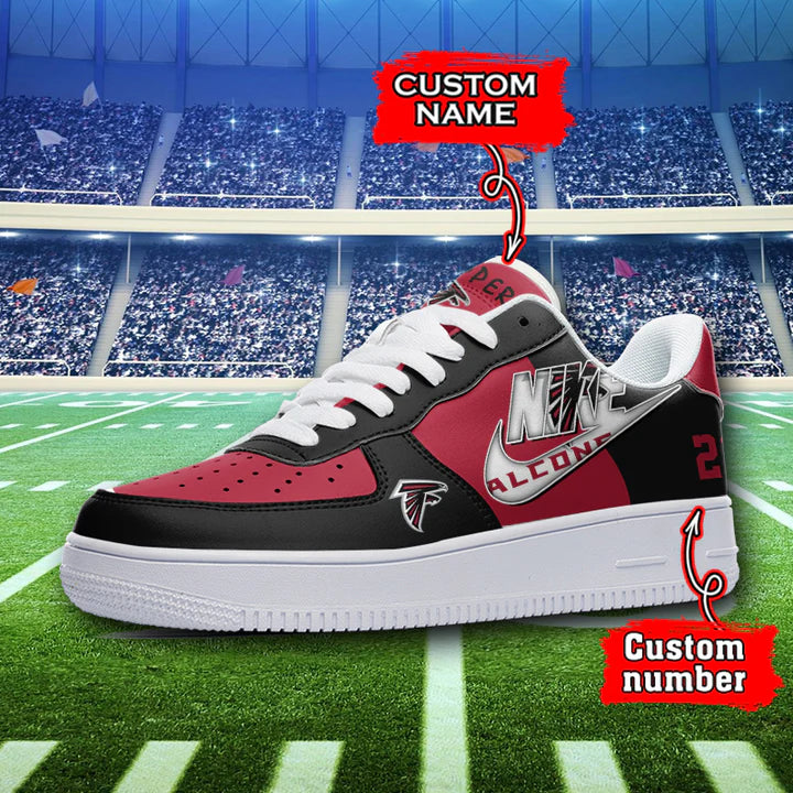 LIMITED EDITION - NEW CUSTOMIZED NFL18 ATF ATLANTA FALCONS AF1 SNEAKERS