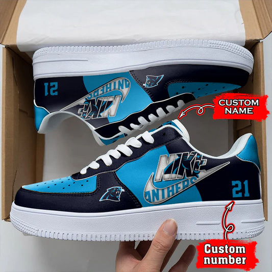 LIMITED EDITION - NEW CUSTOMIZED NFL23 CLP CAROLINA PANTHERS AF1 SNEAKERS