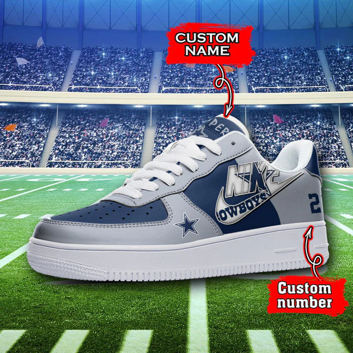 LIMITED EDITION - NEW CUSTOMIZED NFL21 DCB DALLAS COWBOYS AF1 SNEAKERS
