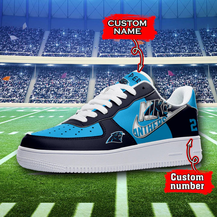 LIMITED EDITION - NEW CUSTOMIZED NFL23 CLP CAROLINA PANTHERS AF1 SNEAKERS