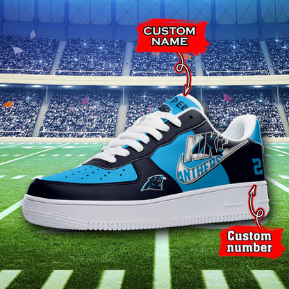 LIMITED EDITION - NEW CUSTOMIZED NFL23 CLP CAROLINA PANTHERS AF1 SNEAKERS