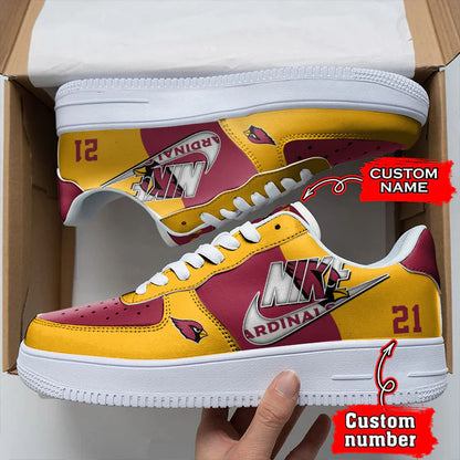 LIMITED EDITION - NEW CUSTOMIZED NFL20 ARC ARIZONA CARDINALS AF1 SNEAKERS
