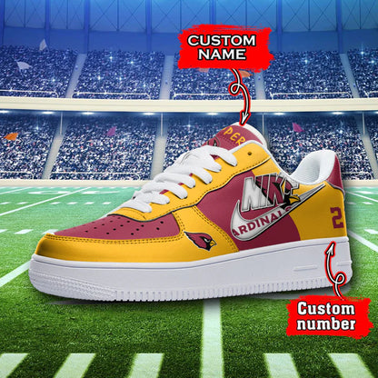 LIMITED EDITION - NEW CUSTOMIZED NFL20 ARC ARIZONA CARDINALS AF1 SNEAKERS