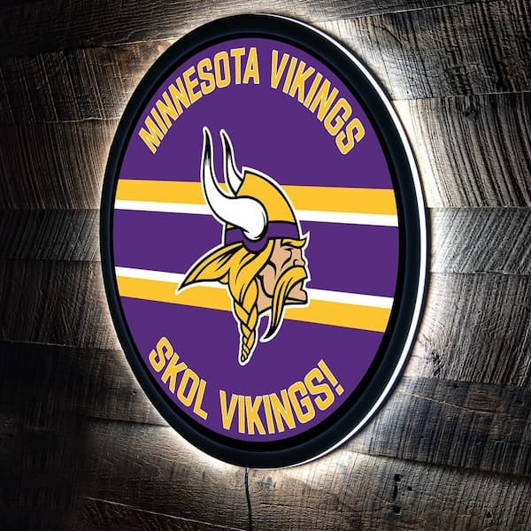 LIMITED EDITION - NEW PREMIUM NFL05 MVK MINNESOTA VIKINGS LED LIGHT WALL DECOR