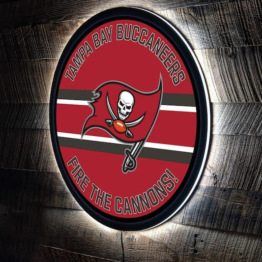 LIMITED EDITION - NEW PREMIUM NFL10 TBB TAMPA BAY BUCCANEERS LED LIGHT WALL DECOR