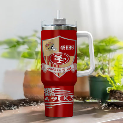 LIMITED EDITION - NEW CUSTOMIZED NFL11 SF49 SAN FRANCISCO 49ERS 40 OZ TUMBLER