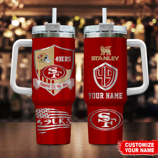 LIMITED EDITION - NEW CUSTOMIZED NFL11 SF49 SAN FRANCISCO 49ERS 40 OZ TUMBLER