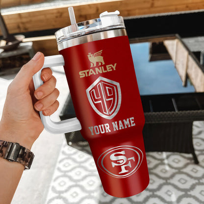 LIMITED EDITION - NEW CUSTOMIZED NFL11 SF49 SAN FRANCISCO 49ERS 40 OZ TUMBLER