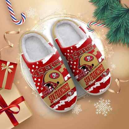 LIMITED EDITION - NEW CUSTOMIZED NFL11 SF49 SAN FRANCISCO 49ERS FOAM SLIPPERS