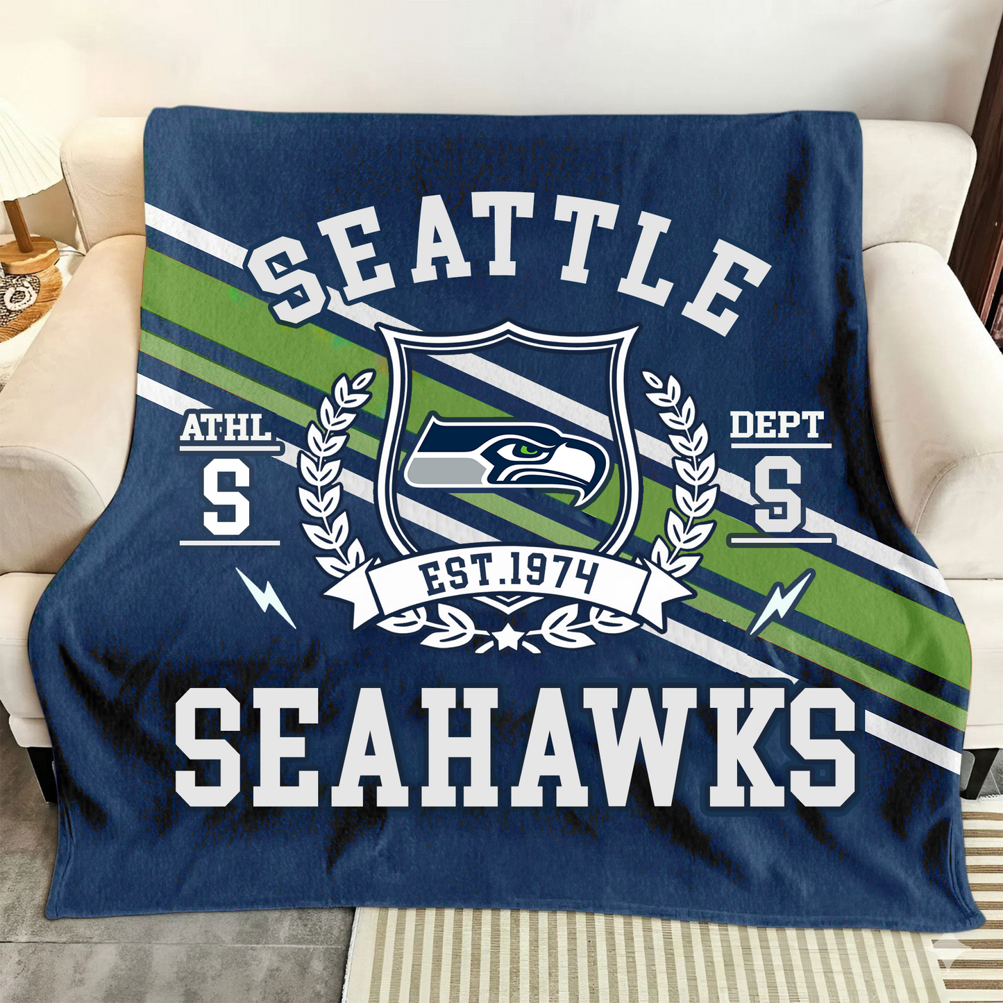 LIMITED EDITION - NEW CUSTOMIZED NFL06 SSH SEATTLE SEAHAWKS NORMAL & FLEECE BLANKET