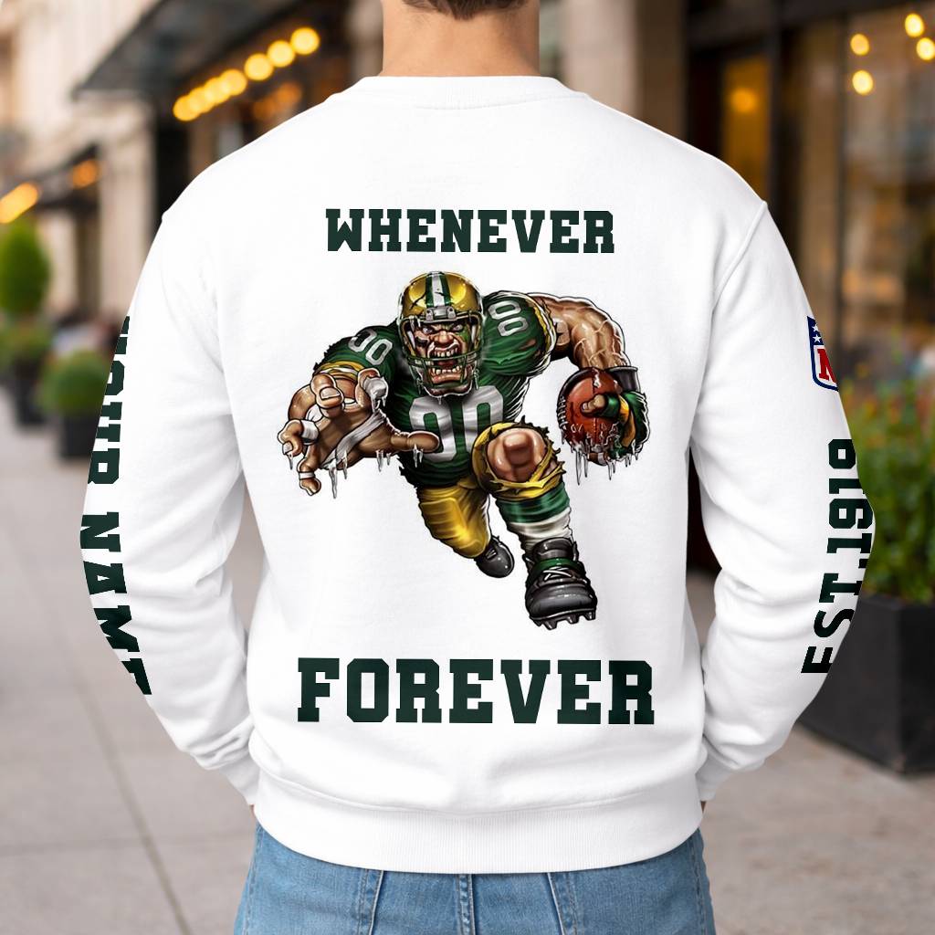 LIMITED EDITION - NEW CUSTOMIZED NFL08 GBP GREEN BAY PACKERS UNISEX T-SHIRT, POLO, HOODIE & JACKETS