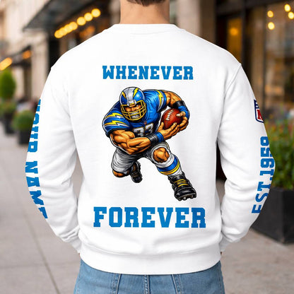 LIMITED EDITION - NEW CUSTOMIZED NFL09 LAC LOS ANGELES CHARGERS UNISEX T-SHIRT, POLO, HOODIE & JACKETS