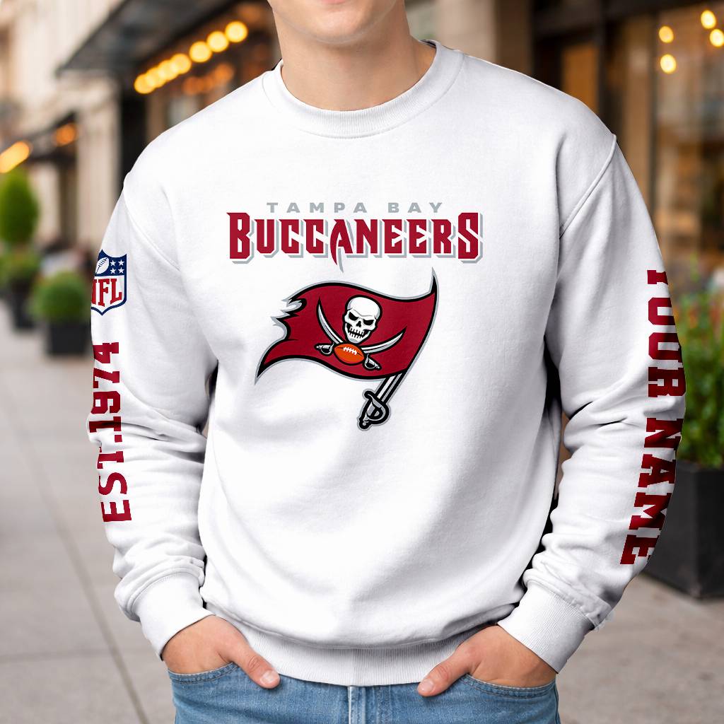 LIMITED EDITION - NEW CUSTOMIZED NFL10 TBB TAMPA BAY BUCCANEERS UNISEX T-SHIRT, POLO, HOODIE & JACKETS