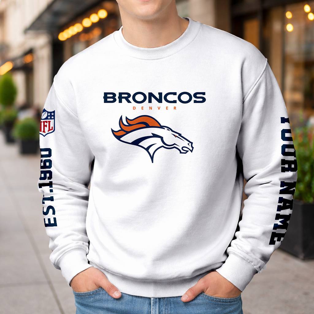 LIMITED EDITION - NEW CUSTOMIZED NFL13 DVB DENVER BRONCOS UNISEX T-SHIRT, POLO, HOODIE & JACKETS