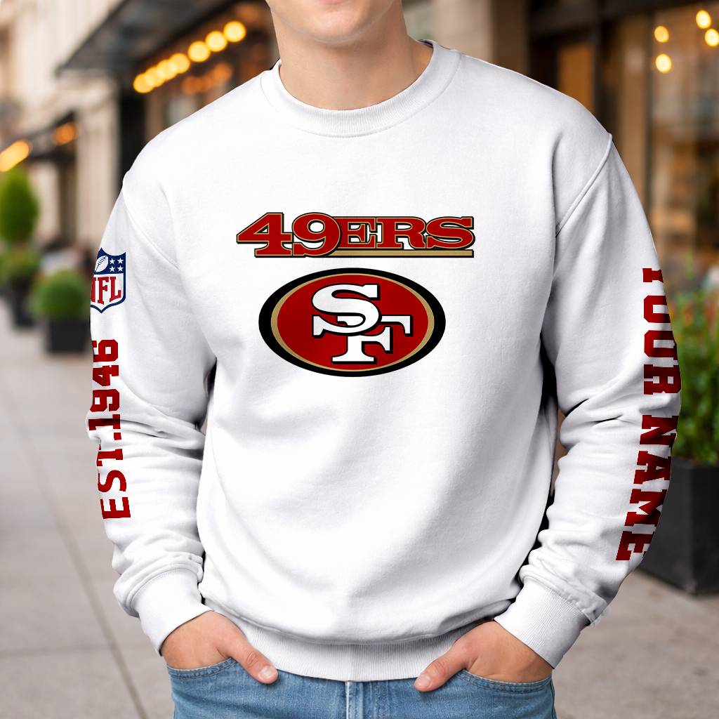 LIMITED EDITION - NEW CUSTOMIZED NFL11 SF49 SAN FRANCISCO 49ERS UNISEX T-SHIRT, POLO, HOODIE & JACKETS