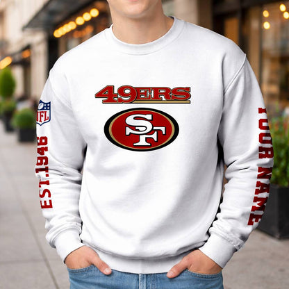 LIMITED EDITION - NEW CUSTOMIZED NFL11 SF49 SAN FRANCISCO 49ERS UNISEX T-SHIRT, POLO, HOODIE & JACKETS