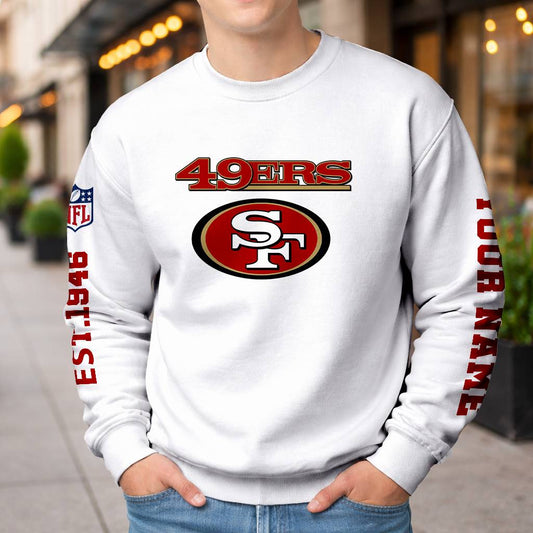 LIMITED EDITION - NEW CUSTOMIZED NFL11 SF49 SAN FRANCISCO 49ERS UNISEX T-SHIRT, POLO, HOODIE & JACKETS