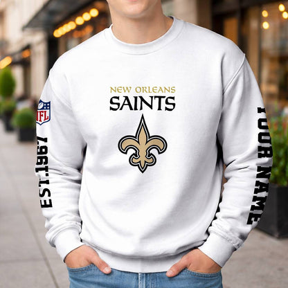 LIMITED EDITION - NEW CUSTOMIZED NFL24 NOS NEW ORLEANS SAINTS UNISEX T-SHIRT, POLO, HOODIE & JACKETS