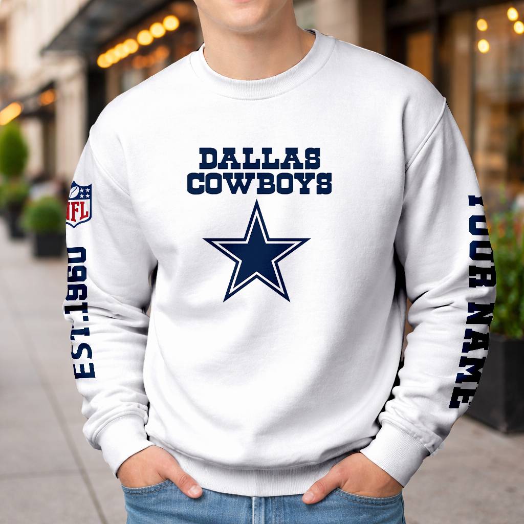 LIMITED EDITION - NEW CUSTOMIZED NFL21 DCB DALLAS COWBOYS UNISEX T-SHIRT, POLO, HOODIE & JACKETS