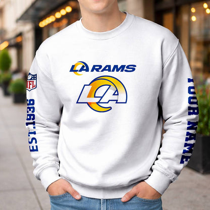 LIMITED EDITION - NEW CUSTOMIZED NFL22 LAR LOS ANGELES RAMS UNISEX T-SHIRT, POLO, HOODIE & JACKETS