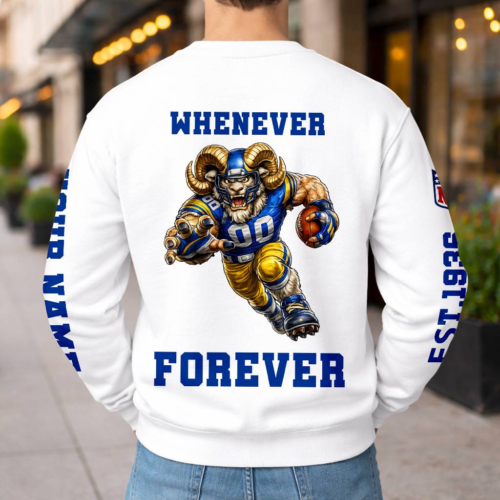 LIMITED EDITION - NEW CUSTOMIZED NFL22 LAR LOS ANGELES RAMS UNISEX T-SHIRT, POLO, HOODIE & JACKETS
