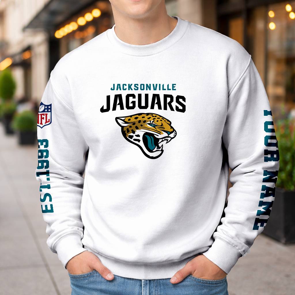 LIMITED EDITION - NEW CUSTOMIZED NFL30 JSJ JACKSONVILLE JAGUARS UNISEX T-SHIRT, POLO, HOODIE & JACKETS