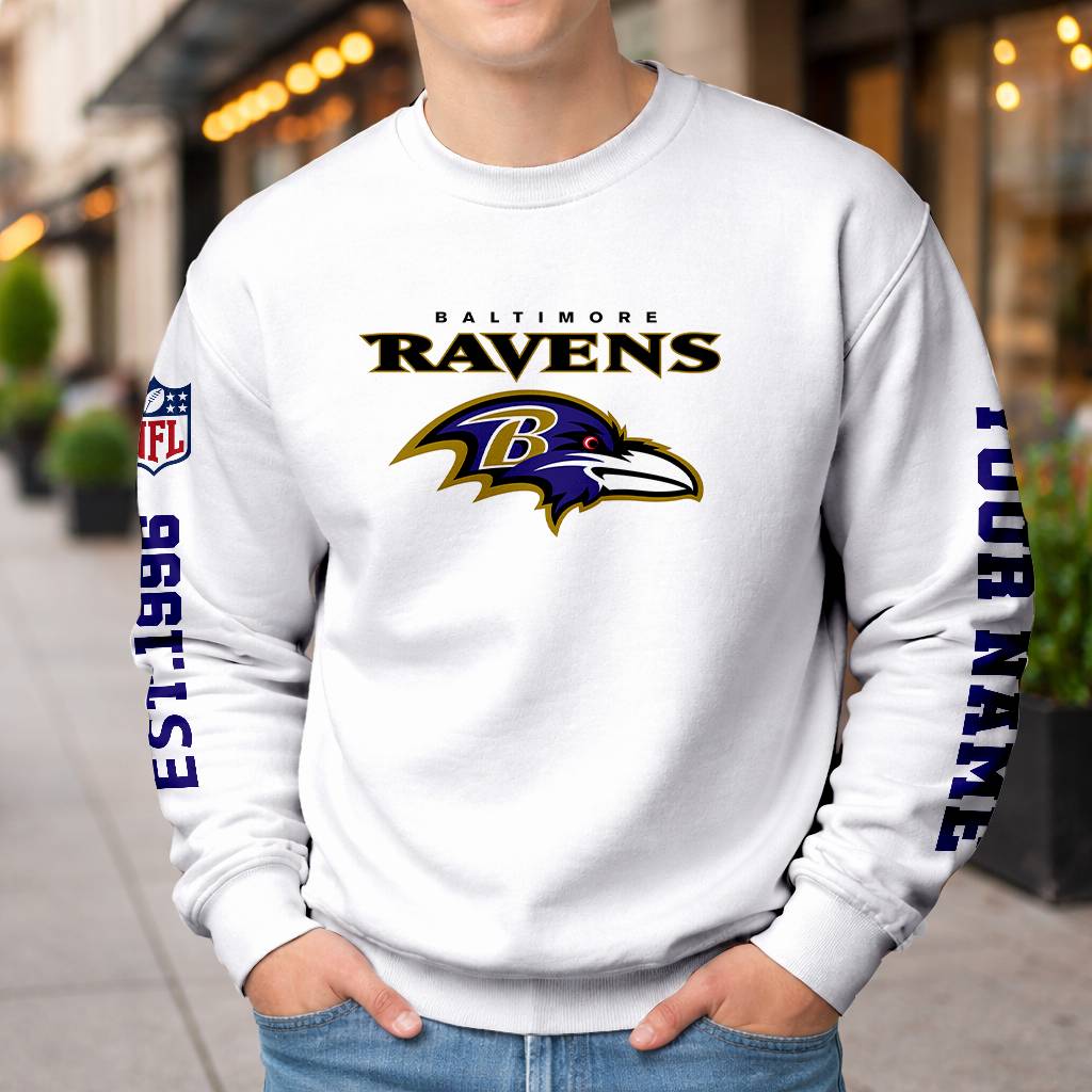 LIMITED EDITION - NEW CUSTOMIZED NFL28 BTR BALTIMORE RAVENS UNISEX T-SHIRT, POLO, HOODIE & JACKETS