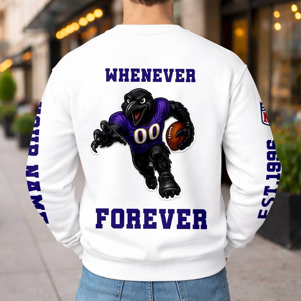 LIMITED EDITION - NEW CUSTOMIZED NFL28 BTR BALTIMORE RAVENS UNISEX T-SHIRT, POLO, HOODIE & JACKETS