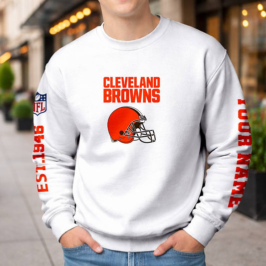 LIMITED EDITION - NEW CUSTOMIZED NFL29 CLB CLEVELAND BROWNS UNISEX T-SHIRT, POLO, HOODIE & JACKETS