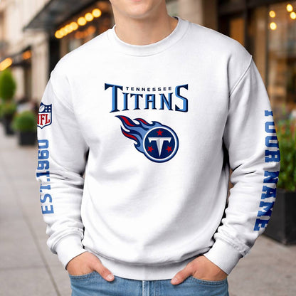 LIMITED EDITION - NEW CUSTOMIZED NFL31 TST TENNESSEE TITANS UNISEX T-SHIRT, POLO, HOODIE & JACKETS