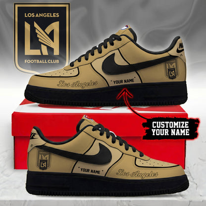 POPULAR NOW - NEW CUSTOMIZED MLS18 LAF LOS ANGELES FC AF1 SNEAKERS