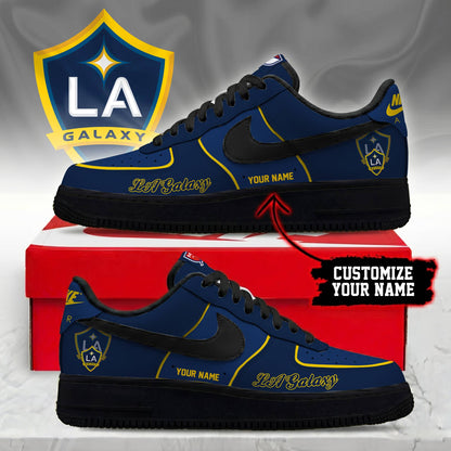 POPULAR NOW - NEW CUSTOMIZED MLS20 LAG LA GALAXY AF1 SNEAKERS