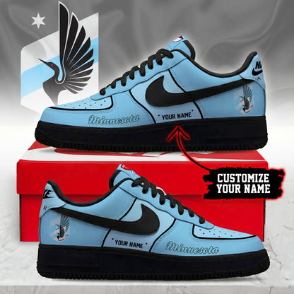 POPULAR NOW - NEW CUSTOMIZED MLS22 MUF MINNESOTA UNITED FC AF1 SNEAKERS