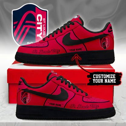 POPULAR NOW - NEW CUSTOMIZED MLS29 SLC ST. LOUIS CITY SC AF1 SNEAKERS
