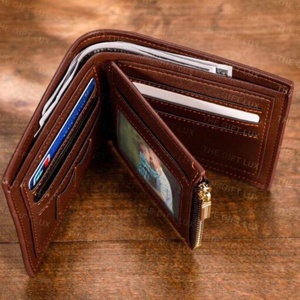 F1 Formula Brown And Black Leather Wallet