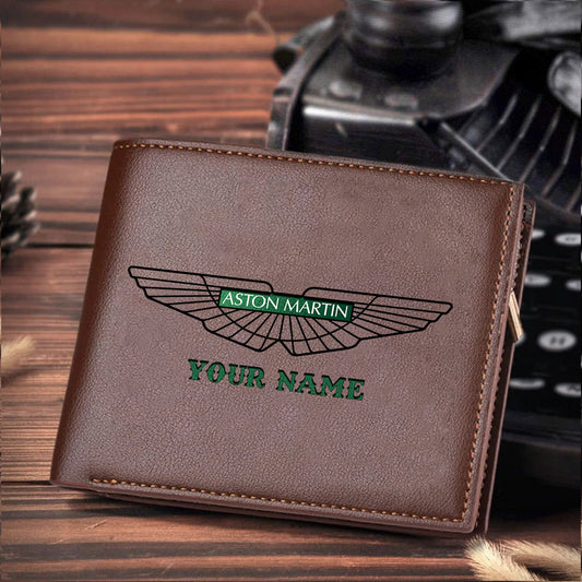 F1 Formula Brown And Black Leather Wallet