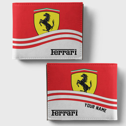 F1 Formula All-over Print Men Leather Wallet