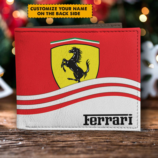 F1 Formula All-over Print Men Leather Wallet