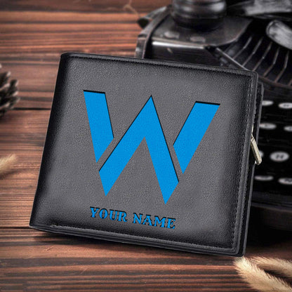 F1 Formula Brown And Black Leather Wallet