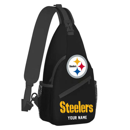 LIMITED EDITION - NEW CUSTOMIZED NFL14 PSB PITTSBURGH STEELERS SLING BAG