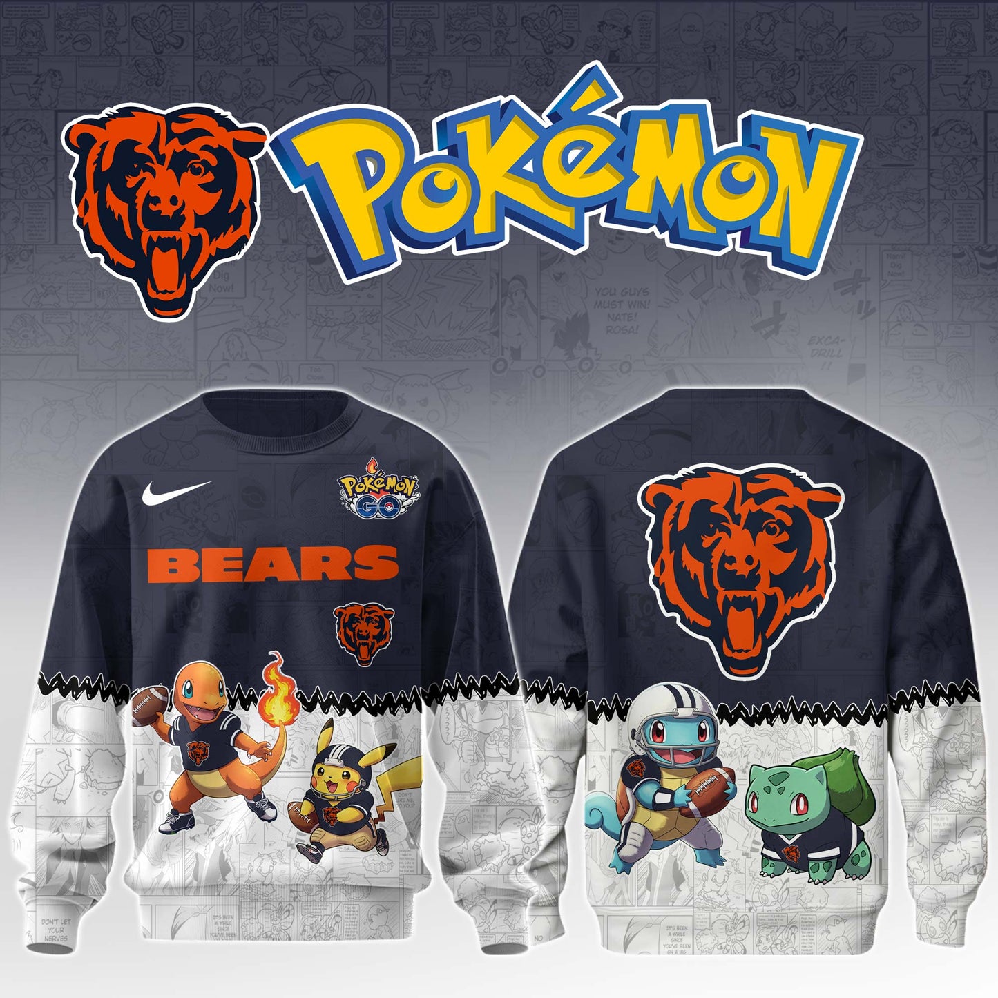 LIMITED EDITION - NEW CUSTOMIZED NFL26 CCB CHICAGO BEARS UNISEX T-SHIRT, SWEATSHIRT & HOODIE