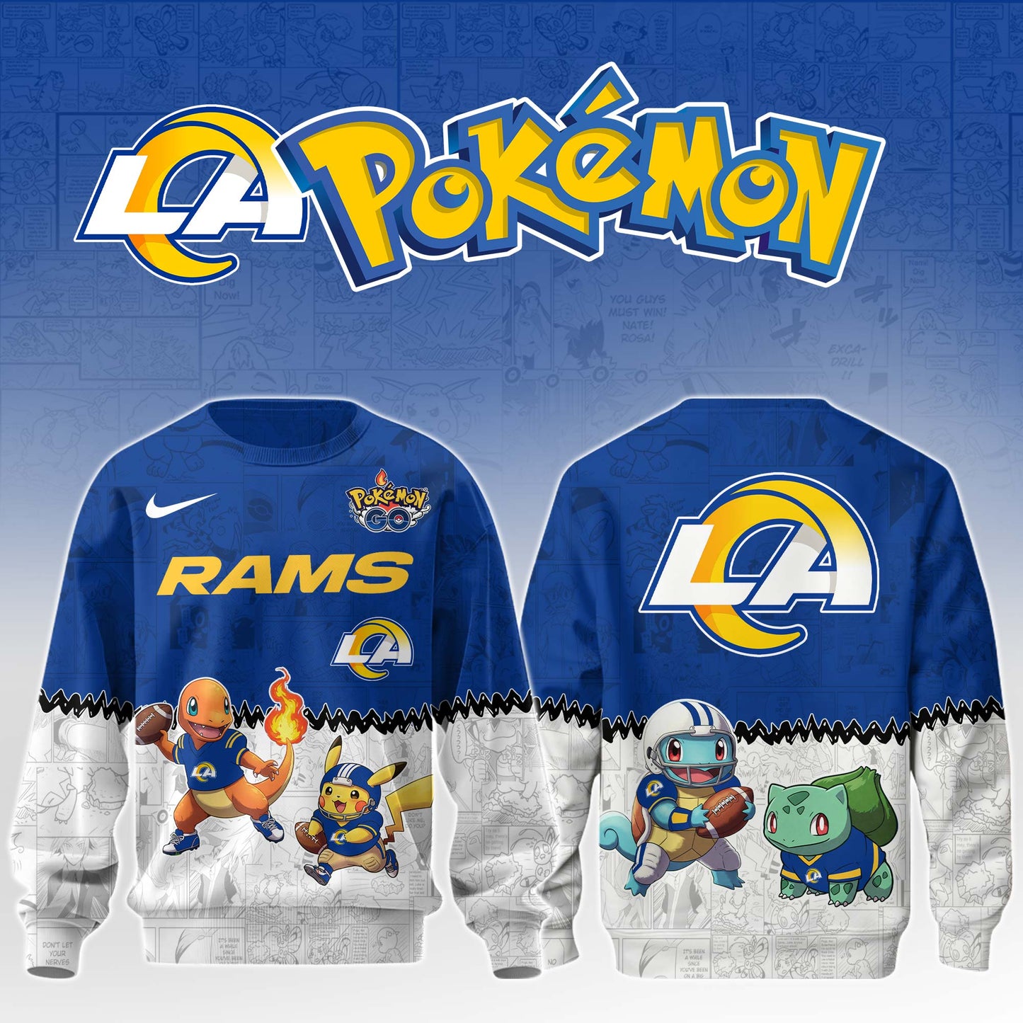 LIMITED EDITION - NEW CUSTOMIZED NFL22 LAR LOS ANGELES RAMS UNISEX T-SHIRT, SWEATSHIRT & HOODIE